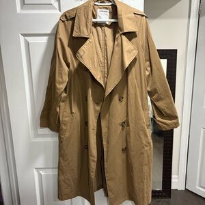 Garage Tan Chelsea Trench Coat - Size Medium/Large